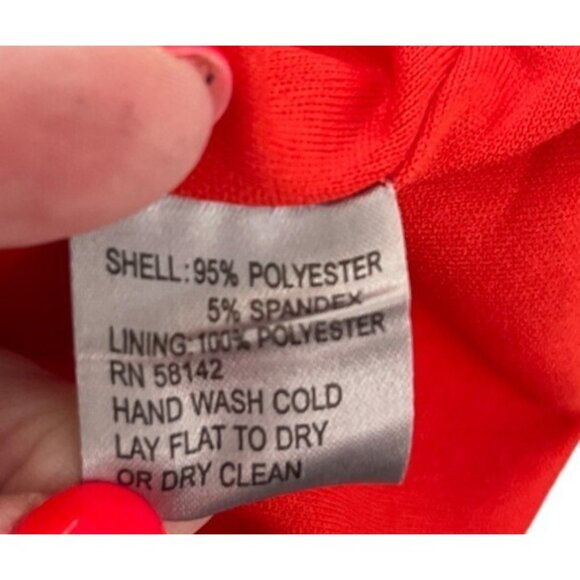 Muse Womens Red & Blue Paisley Dress Size 4 - Picture 6 of 6